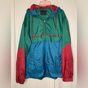 Vintage Re-Mastered by Cotton On Windbreaker Tricolor Unisex Medium